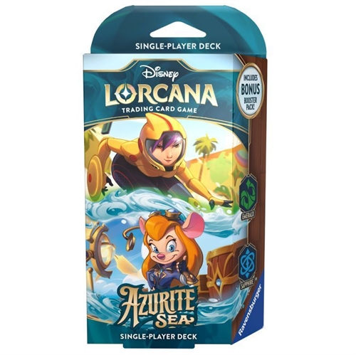 Azurite Sea - Starter Deck - Emerald & Sapphire - Disney Lorcana